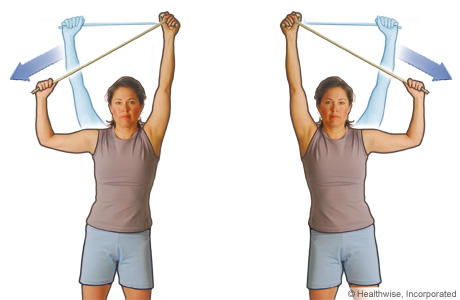 Side pull exercise Side pull exercise