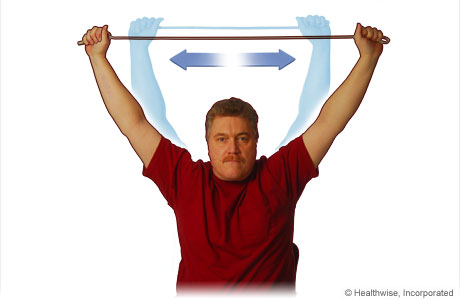 Overhead pull exercise Overhead pull exercise
