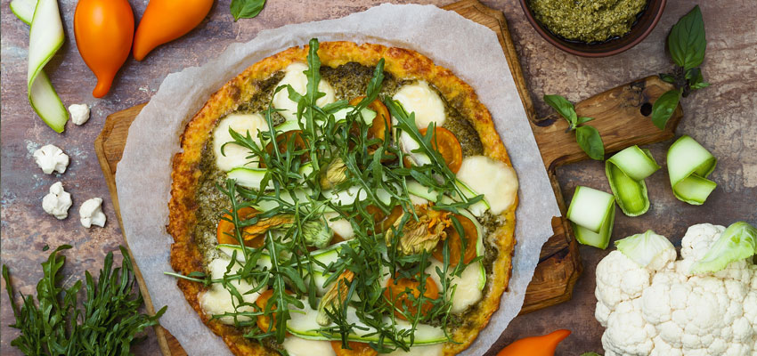 Cauliflower crust pizza